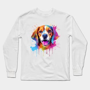 Beagle Ink Splash 2 Long Sleeve T-Shirt